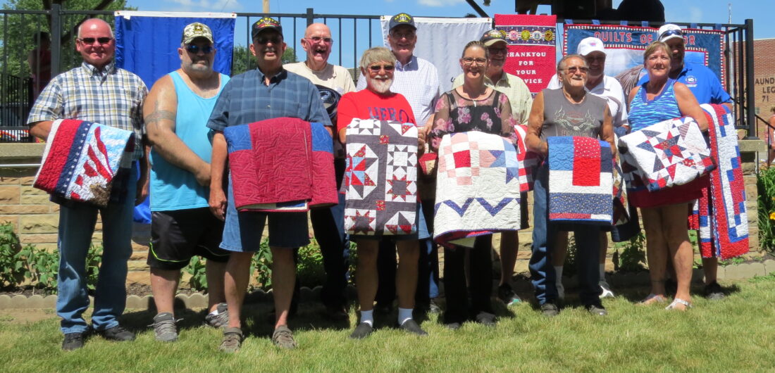 Thirteen Quilts of Valor presented in Garwin News, Sports, Jobs